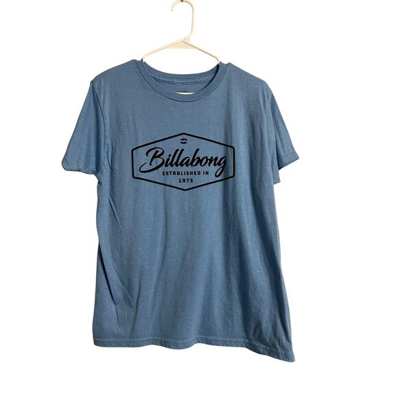 Billabong Other - Billabong Premium Tee Graphic Shirt Mens Medium Blue Established 1973 Surf Logo